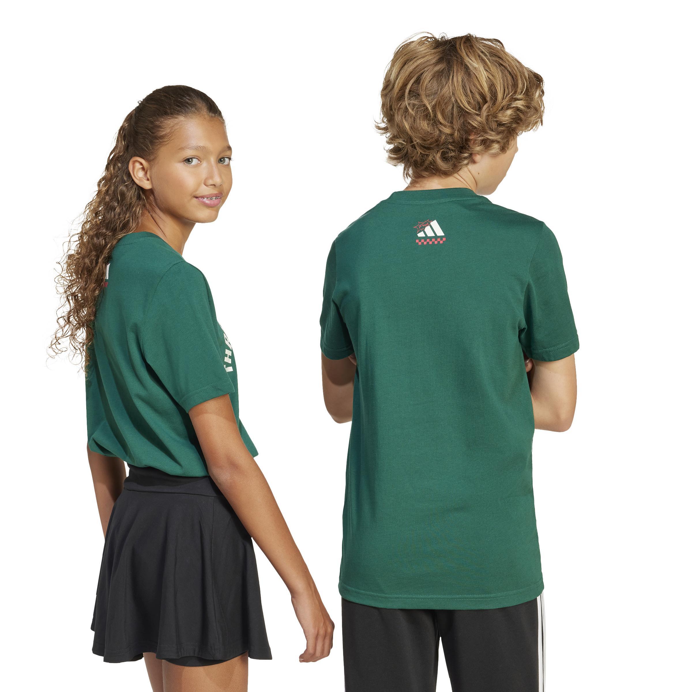 adidas adidas graphic ss l pizza jr. - collegiate green - foto 3