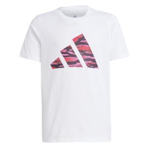 Graphic ss camo logo jr. - white