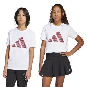 Graphic ss camo logo jr. - white