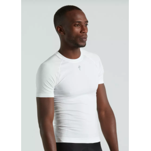 Seamless light baselayer ss men - white
