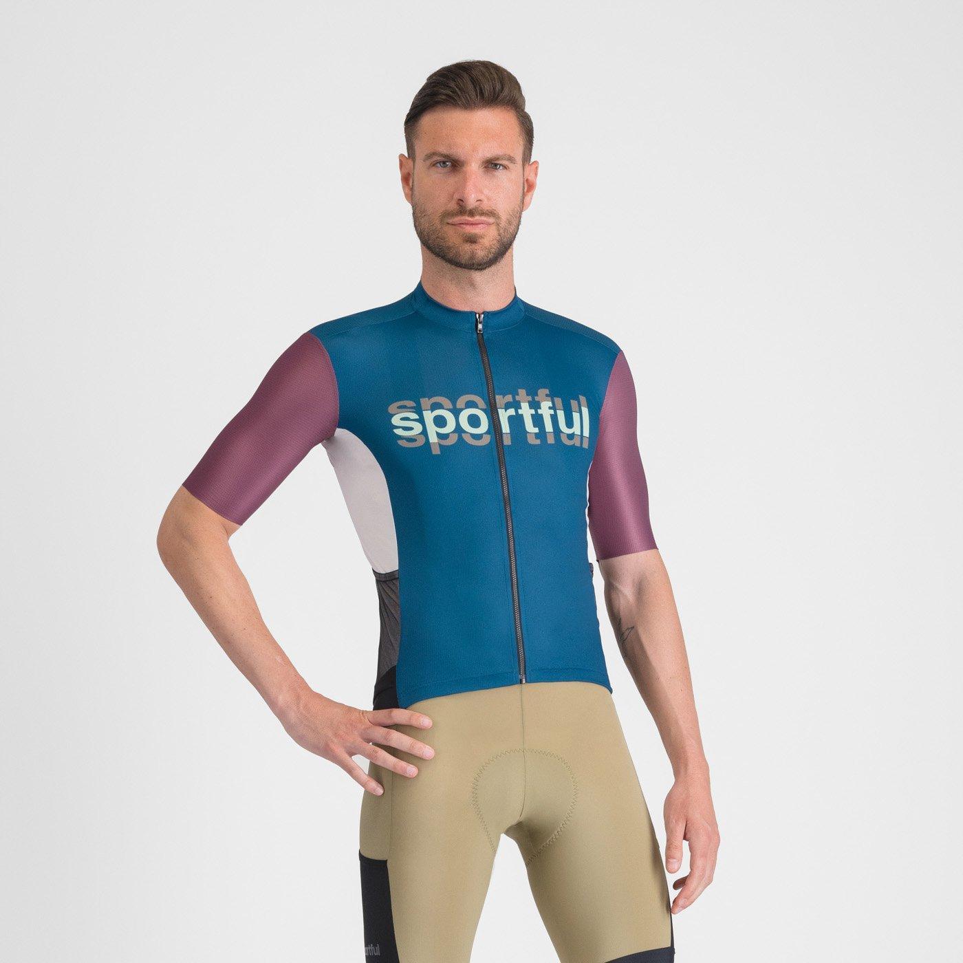 sportful sportful supergiara logo jrs - teal blue/bordeaux - foto 1