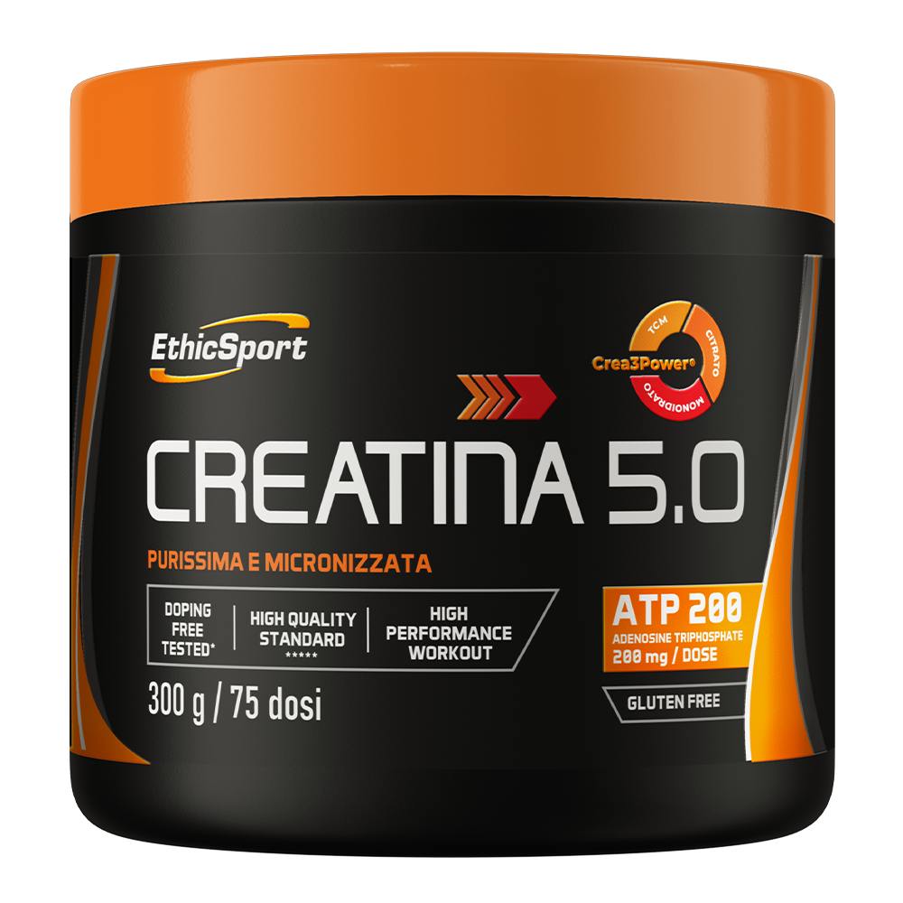 ethic sport ethicsport creatina 5.0 barattolo da 300g - foto 1