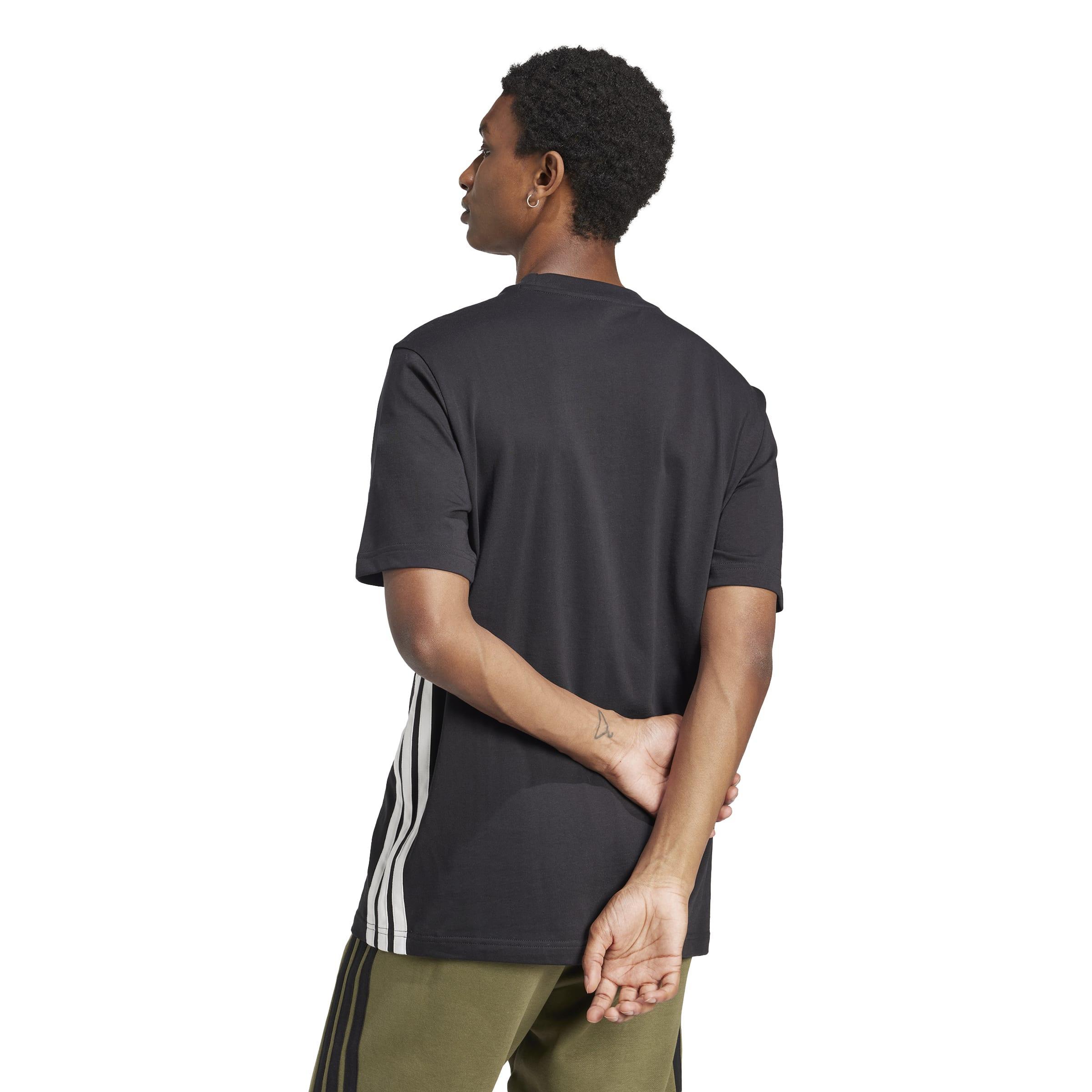 adidas adidas 3s sj t-shirt m - black/white - foto 3