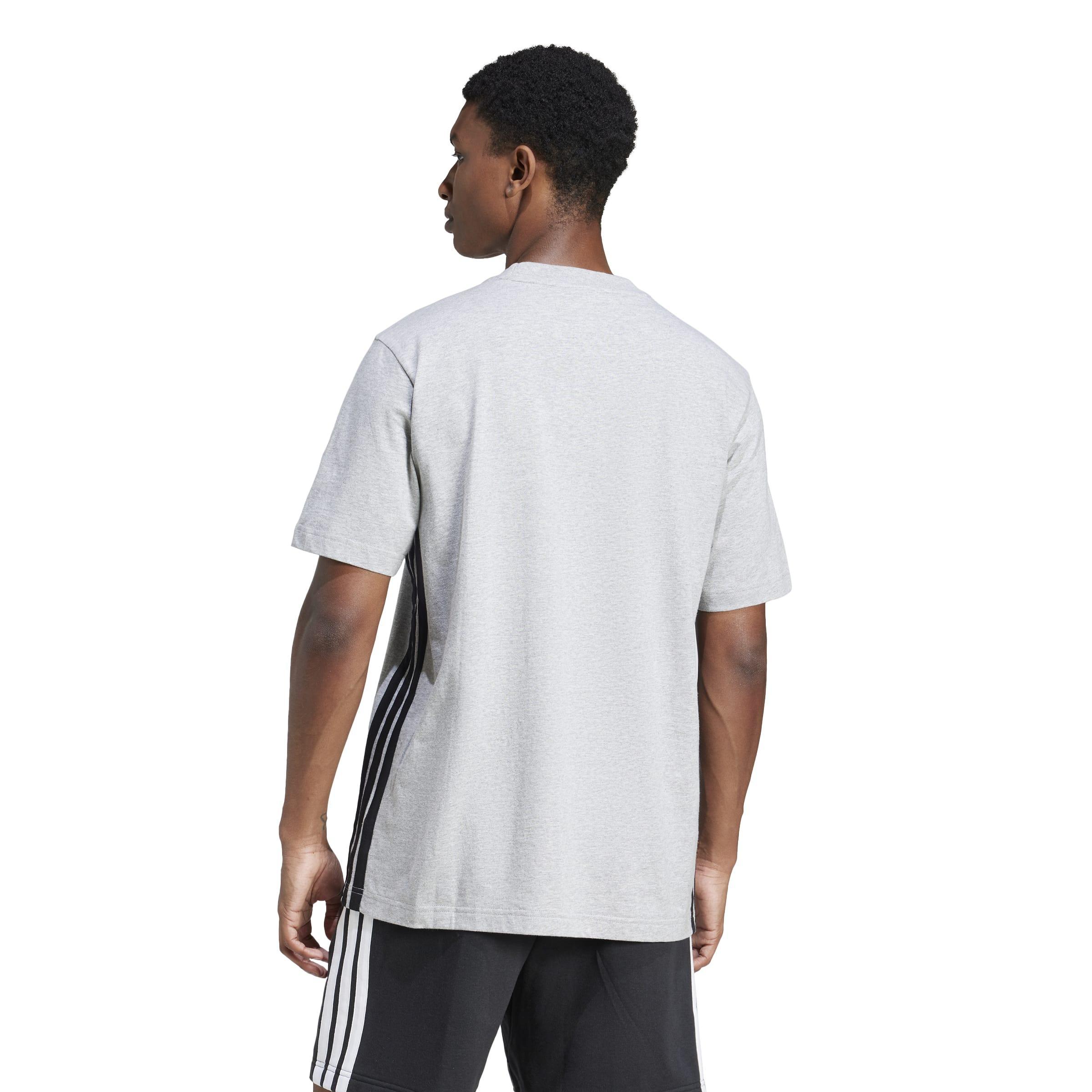 adidas adidas 3s sj t-shirt m - mgreyh/black - foto 3