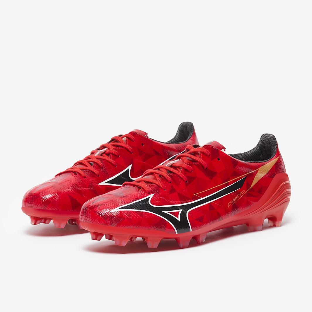 mizuno mizuno scarpa mizuno alpha ii japan fg - red/black - foto 5
