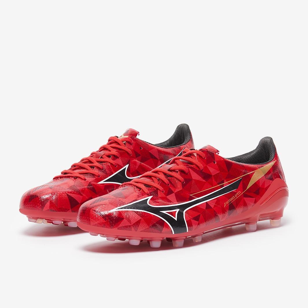 mizuno mizuno scarpa mizuno alpha ii japan ag - red/black - foto 4
