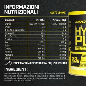 Pro hydro plus 450g limone