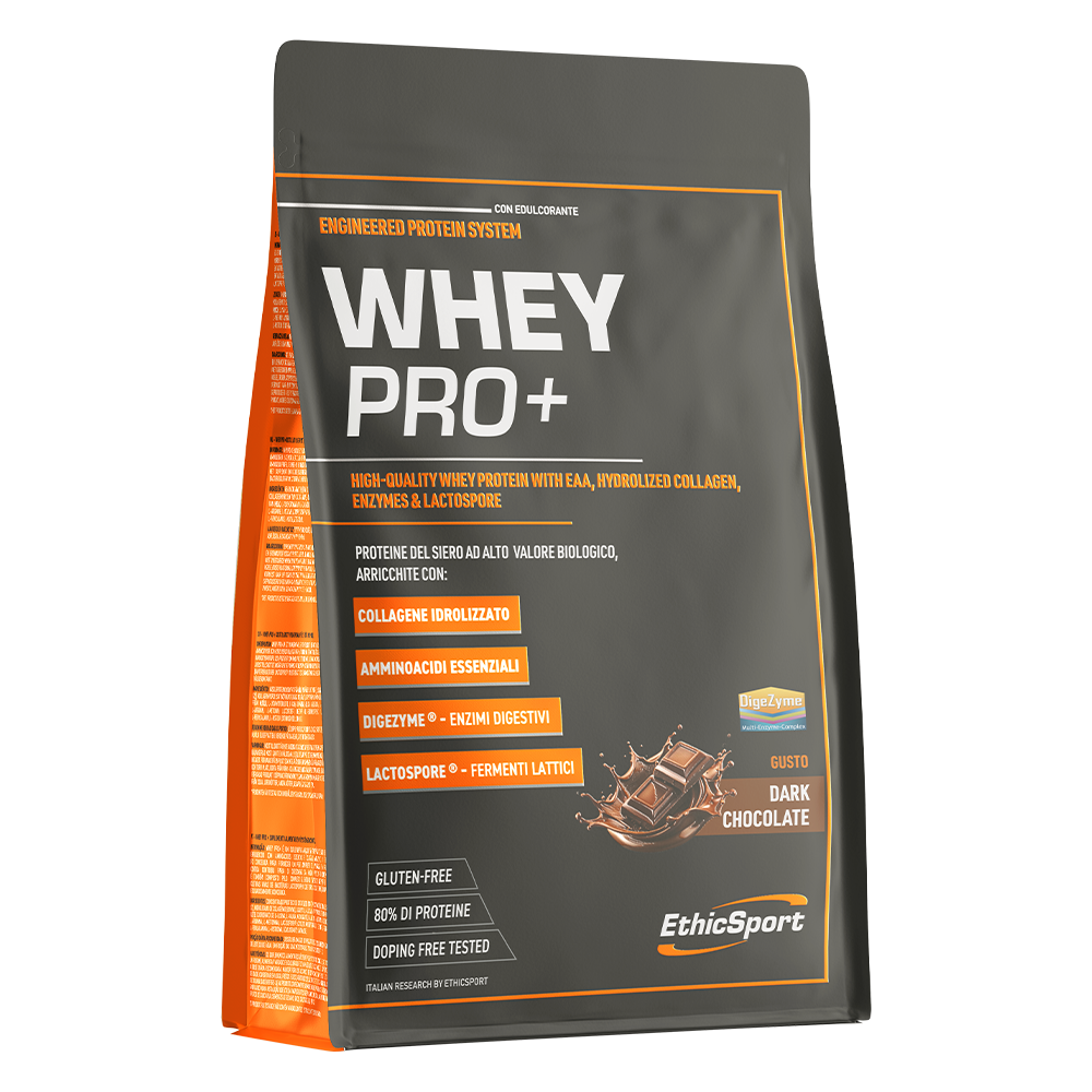 ethic sport ethicsport protein whey pro+ da 700gr  g-chocolate - foto 1